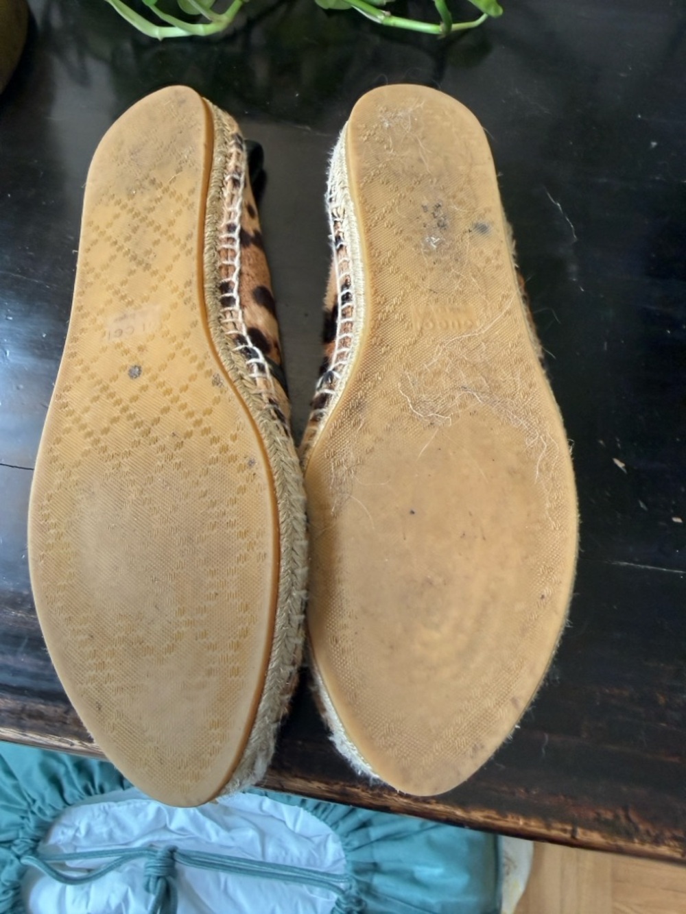 Gucci Leopard Print Espadrilles - Tan and Black - Picture 5 of 5